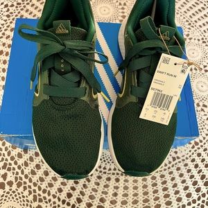 Women's sneakers shoes, dark green, used twice, in very good condition,